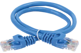 ITK RJ45(m) - RJ45(m) Cat. 5e U/UTP LSZH 0.5м синий