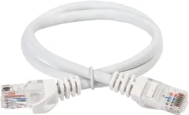 ITK RJ45(m) - RJ45(m) Cat. 6 U/UTP LSZH 1м чёрный