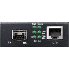 Медиаконвертер/ 10/100/1000M SFP Slot to 10/100/1000M PoE+ Port, IEEE 802.3at/af