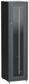 ITK LINEA E 47U 600х600мм стекл. пер. дв. задн. метал. чер.