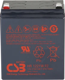 Батарея CSB серия HR, HR1221W F2, напряжение 12В, емкость 5Ач...