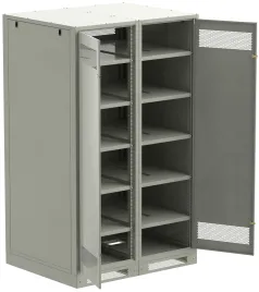 ITK LINEA B Шкаф (пустой) 2000х1200мм дверь двуст. мет. сер.