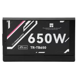 Блок питания 650W/ Power Supply Thermalright, 650W 80+ Bronze (ATX, 3.0, Full modular, 1x24(20+4)pin, 2xCPU 8(4+4)pin, 4xPCIe*2 8(6+2)pin, 3xSATA3, 3xMOLEX4pin, Active, 120x120mm, 150x140x86mm, APFC, black)