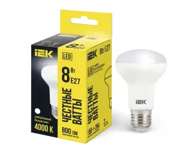 Лампа LED R63 рефлектор 8Вт 230В 4000К E27 IEK