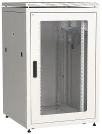 ITK LINEA N 24U 800х800мм стекл. пер. дв. задн. металл. сер.