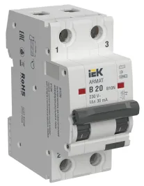 ARMAT АВДТ B10N 2P B20 30мА тип AC IEK