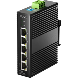 Промышленный коммутатор/ 5-Port Aluminum Industrial Switch, 1000Mbps 5-Port RJ45, Din-rail...