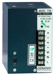 Блок питания/ OSNOVO Промышленный блок питания. DC48V, 7,5A (360W). Ди