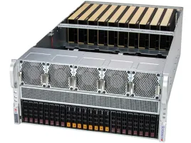 Платформа для сервера/ SuperServer AS-5126GS-TNRT2 5U (2x Socket SP5 up 500W, 24x DDR5 6400, 2x 2.5" SAS/SATA3 + 8x NVMe 2.5" Hot-Swap, 13x PCI-E x16 (up to 10x GPU), 2x 10GbE, 6x2700W, IPMI)