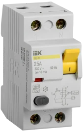 УЗО ВД1-63 2Р 25А 10мА тип А IEK