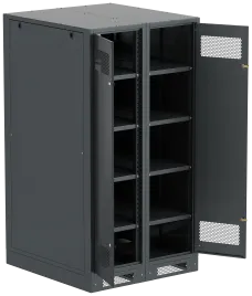 ITK LINEA B Шкаф (пустой) 1700х900мм дверь двуст. мет. чер.