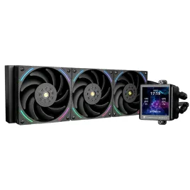 Система жидкостного охлаждения/ Water Cooling System Thermalright Frozen Vision 360 V2 (360mm, LED, Black, ARGB/ Fans: 3x120mm, 69CFM, 27dBA, 2150RPM/ Pump height 60mm, 23dBA, 3000RPM, Rad thickness 27mm/ S: 1700, 1200, 1851, 115X, 2011, 2066, AM5, AM4)