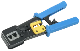Инструмент обжим для RJ-45,12,11 с храп. мех. сине-оранж