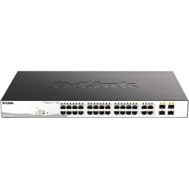 Коммутатор/ DGS-1210-28P/F5A Настраиваемый L2 PoE-коммутатор, 24x1000B