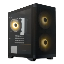 Корпус без блока питания/ Case HSPD M320, Mesh Mini-tower, Black, slid