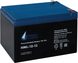 Battery Parus Electro, HML-12-12, 12V, 12Ah