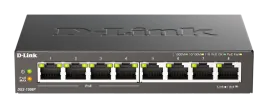 Коммутатор/ PoE-коммутатор, 8x1000Base-T (4x1000Base-T PoE), PoE-бюдже