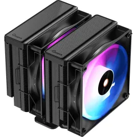 Кулер для процессора/ CPU Cooler Ocypus Delta A62 BK ARGB (260W, 4-pin PWM, 156mm, Al/Cu, 6x6mm, ARGB, 2x120mm, 73CFM, 29dBA, 2000RPM, S: 1851/1700/1200/115X, AM5/AM4, black)