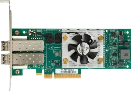 Qlogic QLE2672-CK PCIe 3.0, x8, 2-ports, 16GFC, SR-Optic, трансиверы установлены,...