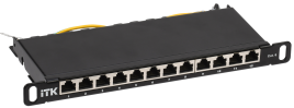 ITK 0,5U патч-панель кат.6 STP 12 портов 10"" Dual IDC