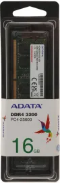 Оперативная память DDR4 16Gb 3200MHz A-Data AD4S320016G22-SGN RTL PC4-25600 CL22 SO-DIMM 260-pin 1.2В single rank Ret [AD4S320016G22-SGN]