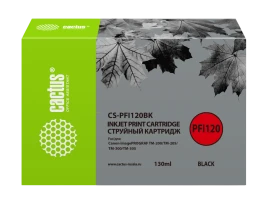Картридж струйный Cactus CS-PFI120BK черный (130мл) для Canon image