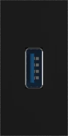 Donel Розетка информационная USB для передачи данных, 1мод., черн. (22