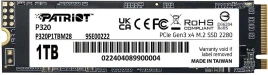 Твердотельный накопитель Patriot PCIe 3.0 x4 1TB P320P1TBM28 P320 M.2...