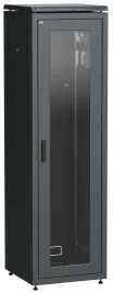 Шкаф сетевой 19" LINEA N 47U 600х800 мм стеклянная передняя дверь черный