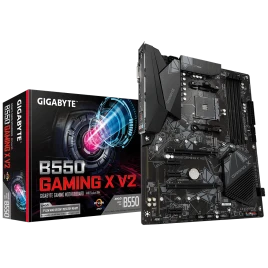 Материнская плата/ MB GIGABYTE AMD B550 sAM4, 4xDDR4(128GB), DVI-D/HDM