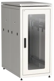 ITK LINEA N 28U 800х1000мм стекл. пер. дв. задн. перф. сер.
