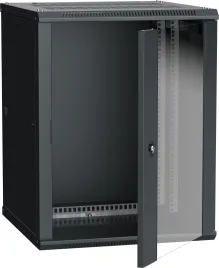 Шкаф LINEA W 18U 600x600 мм дверь стекло, RAL9005
