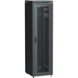 Шкаф сетевой 19" LINEA N 42U 600х600 мм перфорированная передняя дверь
