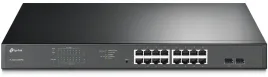 Коммутатор/ 16-Port Gigabit Easy Smart PoE+ Switch with 2 SFP UKplug