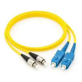 Патч-корд ADVANT ADVOM3-PCD03-SCFC-UU-LA, Duplex, тип волокна: SM 9/125 (OS2). Разъемы: SC/UPC-FC/UPC. Длина: 3, оболочка: LSZH, диаметр кабеля: 3