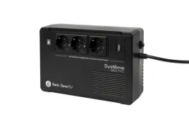ИБП Systeme Electric Back-Save BV 600 ВА, автоматическая регулировка напряжения, 3 розетки Schuko, 230 В, 1 USB Type-A