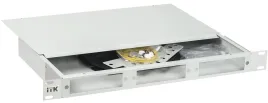 Кросс оптический 1U укомпл. 12 LC duplex (OS2) черн.
