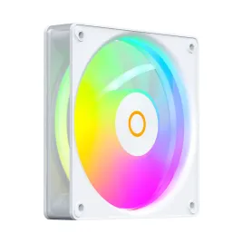 Кулер для корпуса/ Case Cooler Ocypus Gamma F12 Elite WH ARGB REVERSE BLADE (120x120x25mm, 4-pin PWM, ARGB, 56CFM, 26dBA, 1800RPM, White)