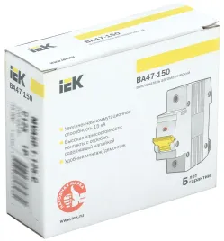 KARAT Авт. выкл. ВА47-150 1P C 100А 15кА IEK