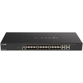 Коммутатор/ DXS-1210-28S Smart L2+ Switch 24x10GBase-X SFP+, 4x10GBase-T, CLI, RJ45...