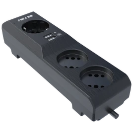 Сетевой фильтр/ Surge protector Pilot 3G 3xGP euro outlets, 10А/2.2кВа,...