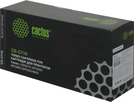 -/ Картридж лазерный Cactus CS-C719 719 черный (2100стр.) для Canon i-SENSYS MF5840 MF5880 LBP6300 6650