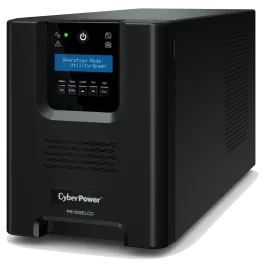 ИБП CyberPower PR1000ELCD, Line-Interactive, 1000VA/900W, 8 IEC-320 С13 розеток, USB&Serial, SNMPslot, LCD дисплей, Black, 0.6х0.35х0.4м., 21кг./ UPS Line-Interactive CyberPower PR1000ELCD 1000VA/900W USB/RS-232/EPO/SNMPslot (8 IEC С13)