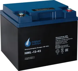 Battery Parus Electro, HML-12-45, 12V, 45Ah