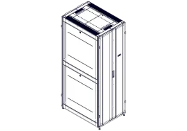 Шкаф Systeme Electric, серия Uniprom, 48U-750/1070, боковые панели 4шт