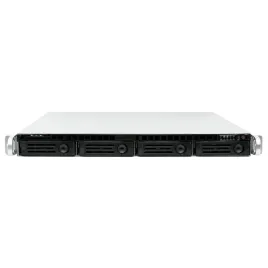 Серверный корпус/ 1U chassis;  Mini-ITX, Micro-ATX, ATX MBs; 4 x 3.5''