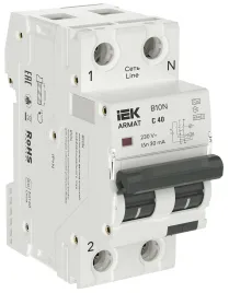ARMAT АВДТ B10N 1P+NP C40 30мА тип A (36мм) IEK