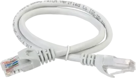 ITK RJ45(m) - RJ45(m) Cat. 5e U/UTP PVC 0.5м серый