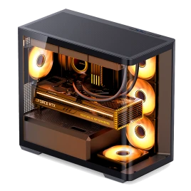 Корпус без блока питания/ Case JONSBO D300, Mini-Tower, TG, no fan, 2x