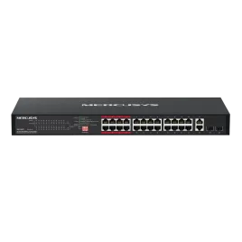 Коммутатор/ 24-Port 10/100Mbps + 2-Port Gigabit Rackmount Switch with